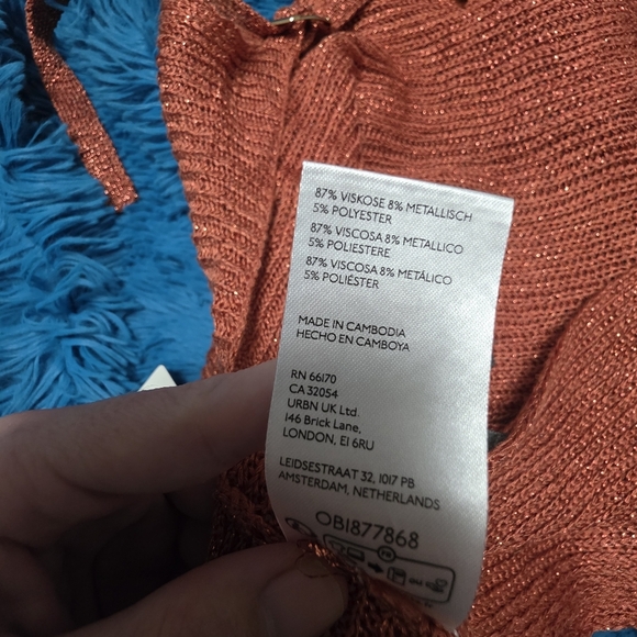 Anthropologie Cowl Neck Bucklr Sweater Tank NWT Large - Picture 7 of 11